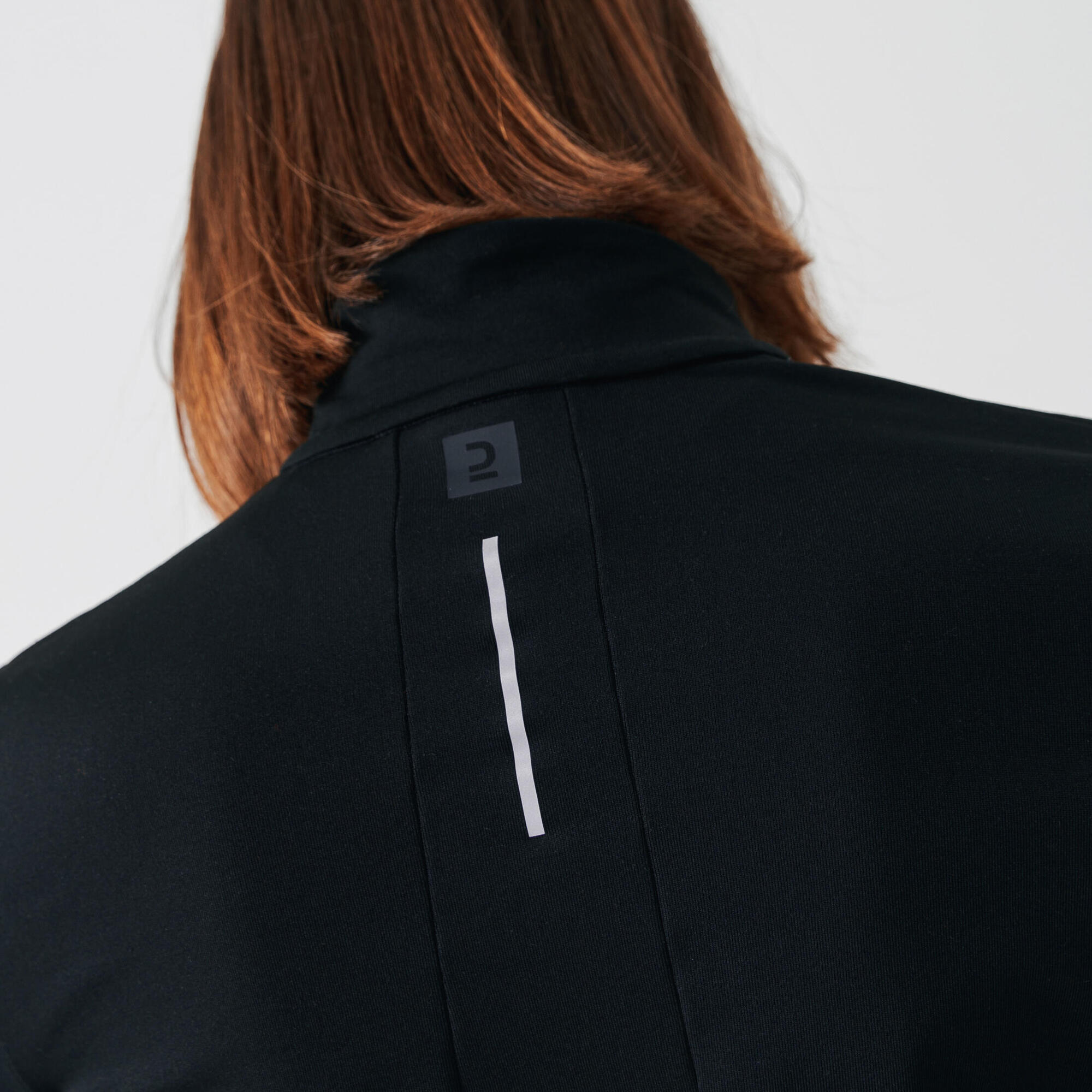 Women's 100 Long-Sleeved Half-Zip Running T-shirt - Image 3