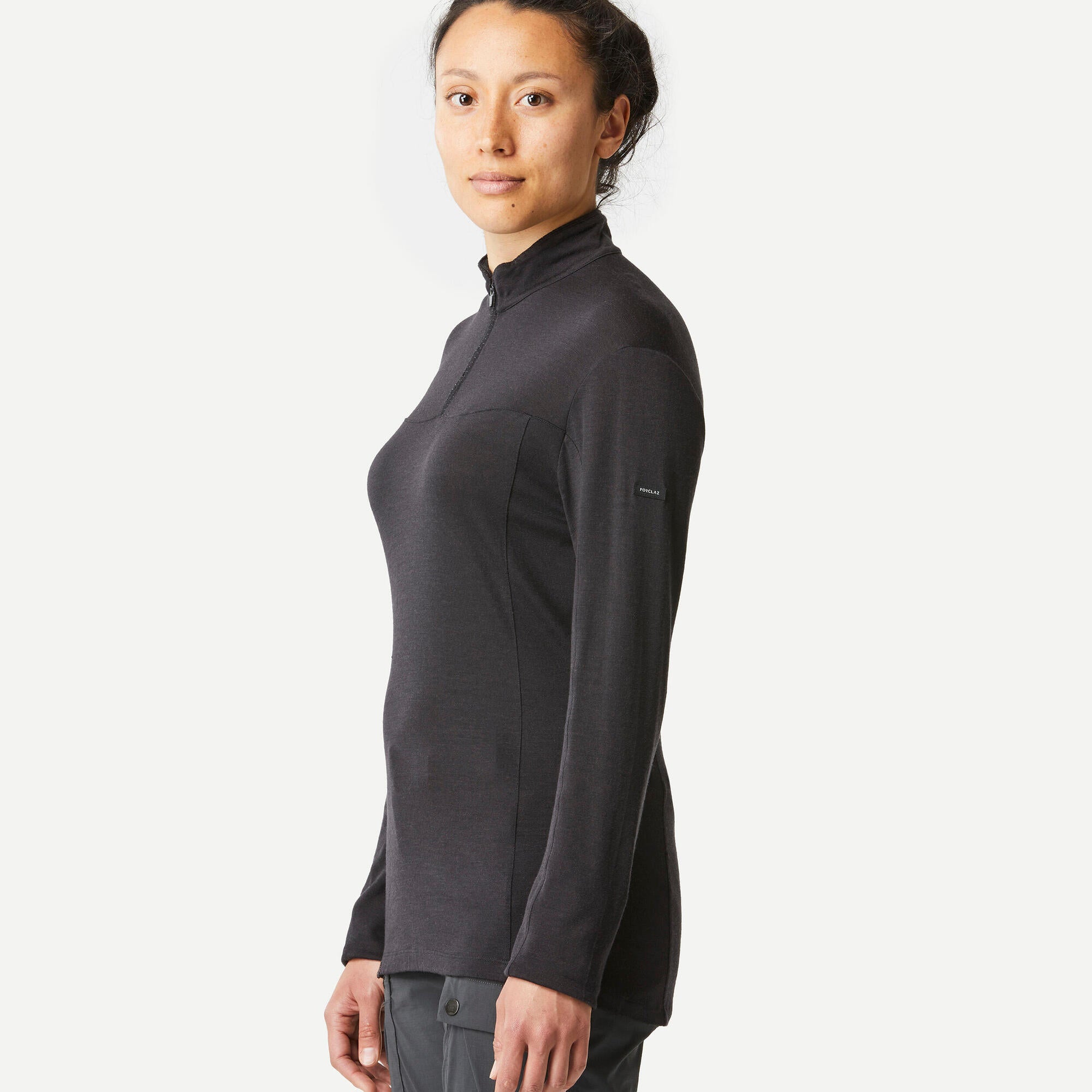 Simond Women's Long-sleeved Merino Zipped Neck T-shirt - MT500 - Image 2