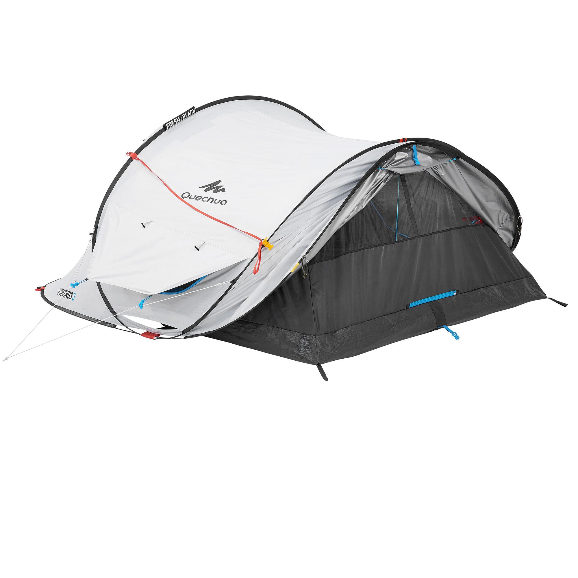 Quechua 2 Second Fresh & Black Waterproof Pop Up Camping Tent 3 Person - Image 9