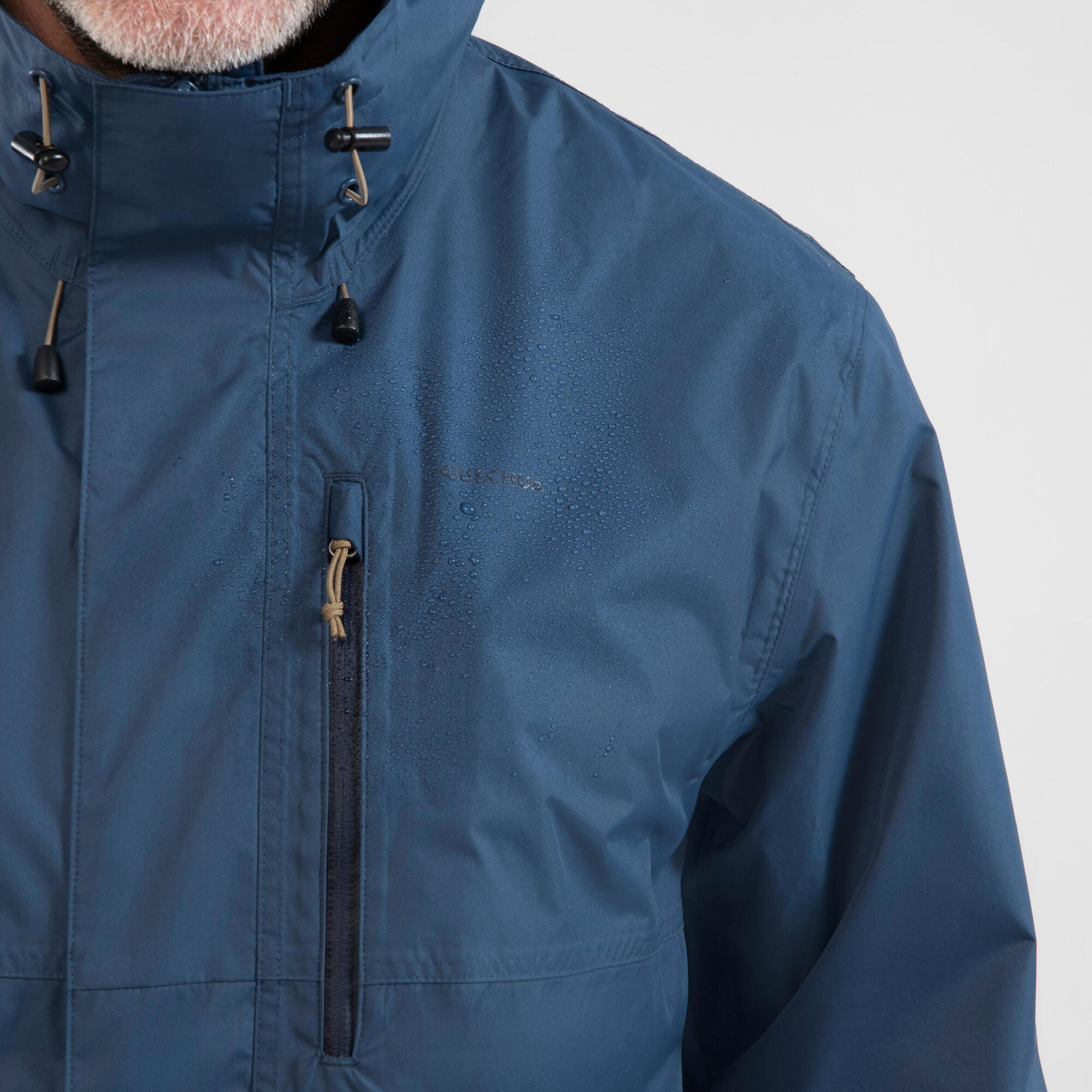 Quechua Men's NH500 Imper Waterproof Rain Jacket - Image 23