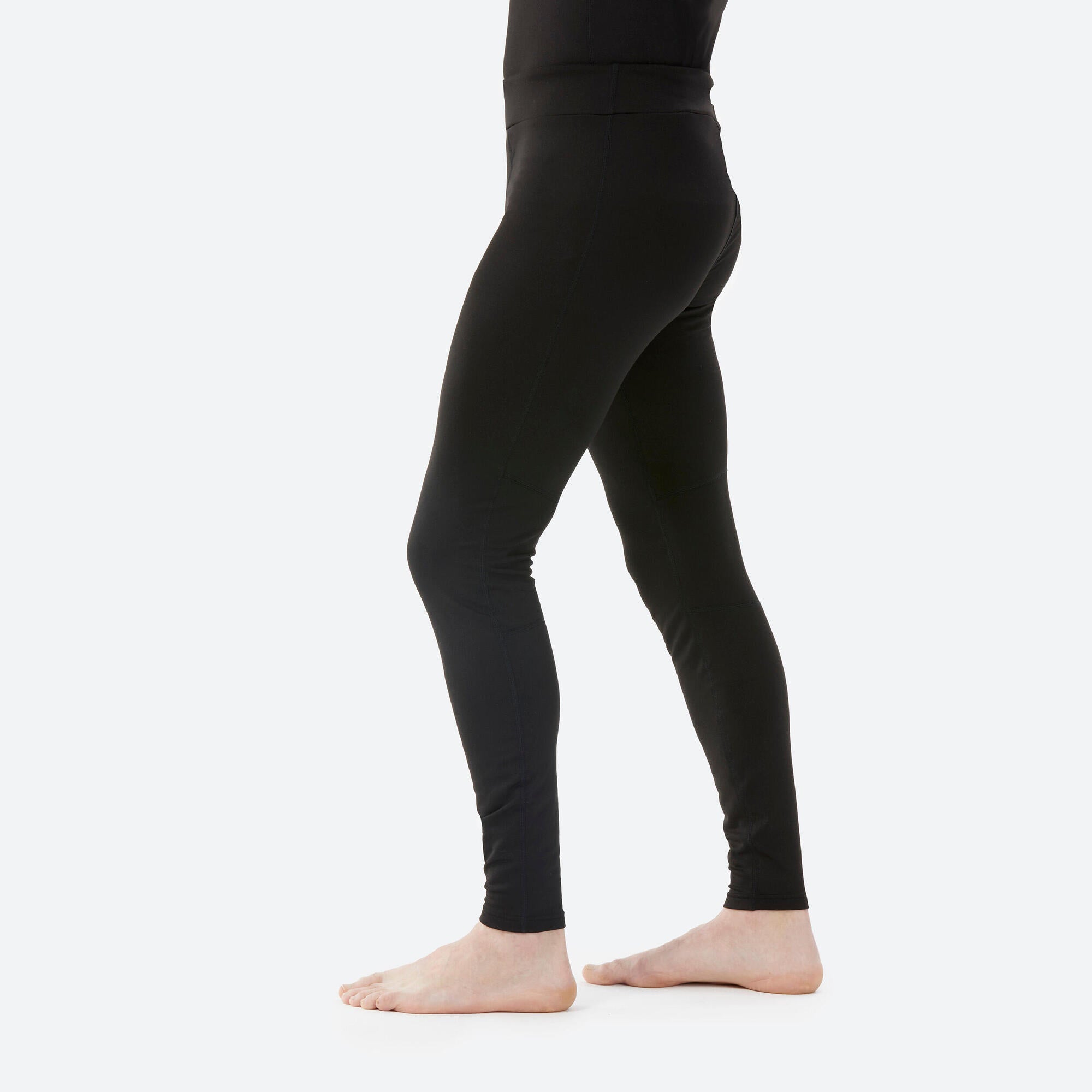 Wedze Men's Ski Base Layer Bottoms - BL 500 - Black - Image 2