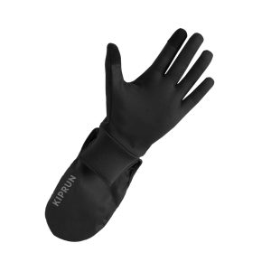Kiprun Adult Evolutiv V2 Convertable Running Gloves with Mittens