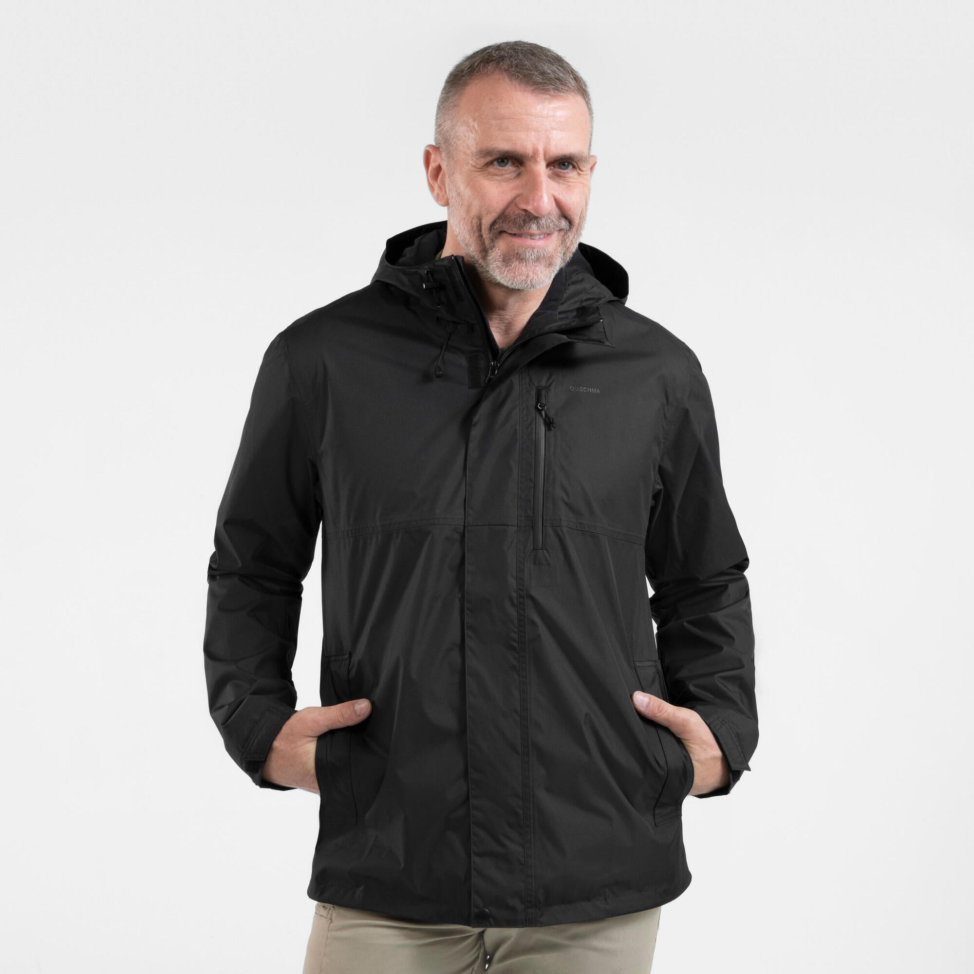 Quechua Men's NH500 Imper Waterproof Rain Jacket - Image 8