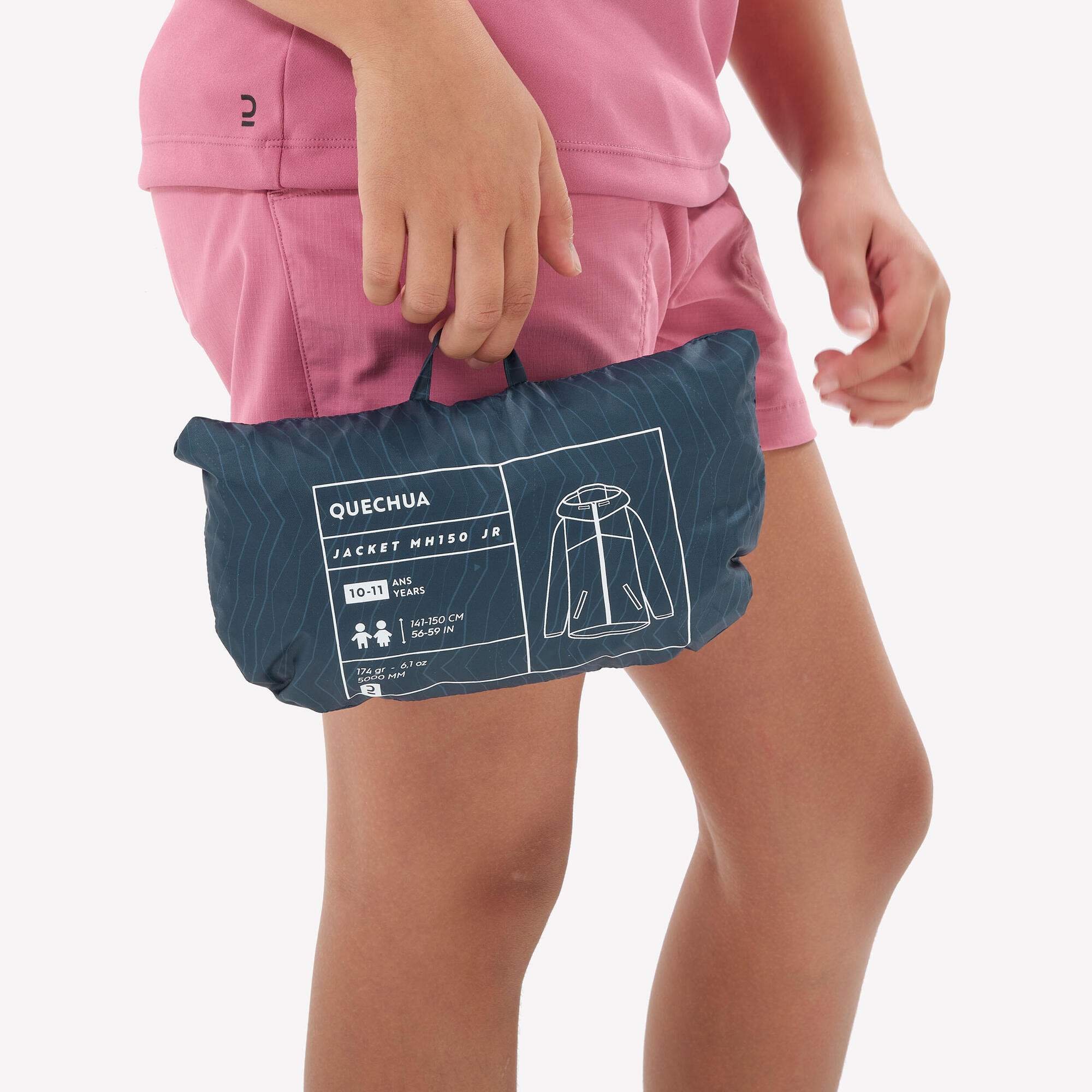 Quechua Kids' MH150 Waterproof Hiking Jacket ?C Ages 7?C15 - Image 7