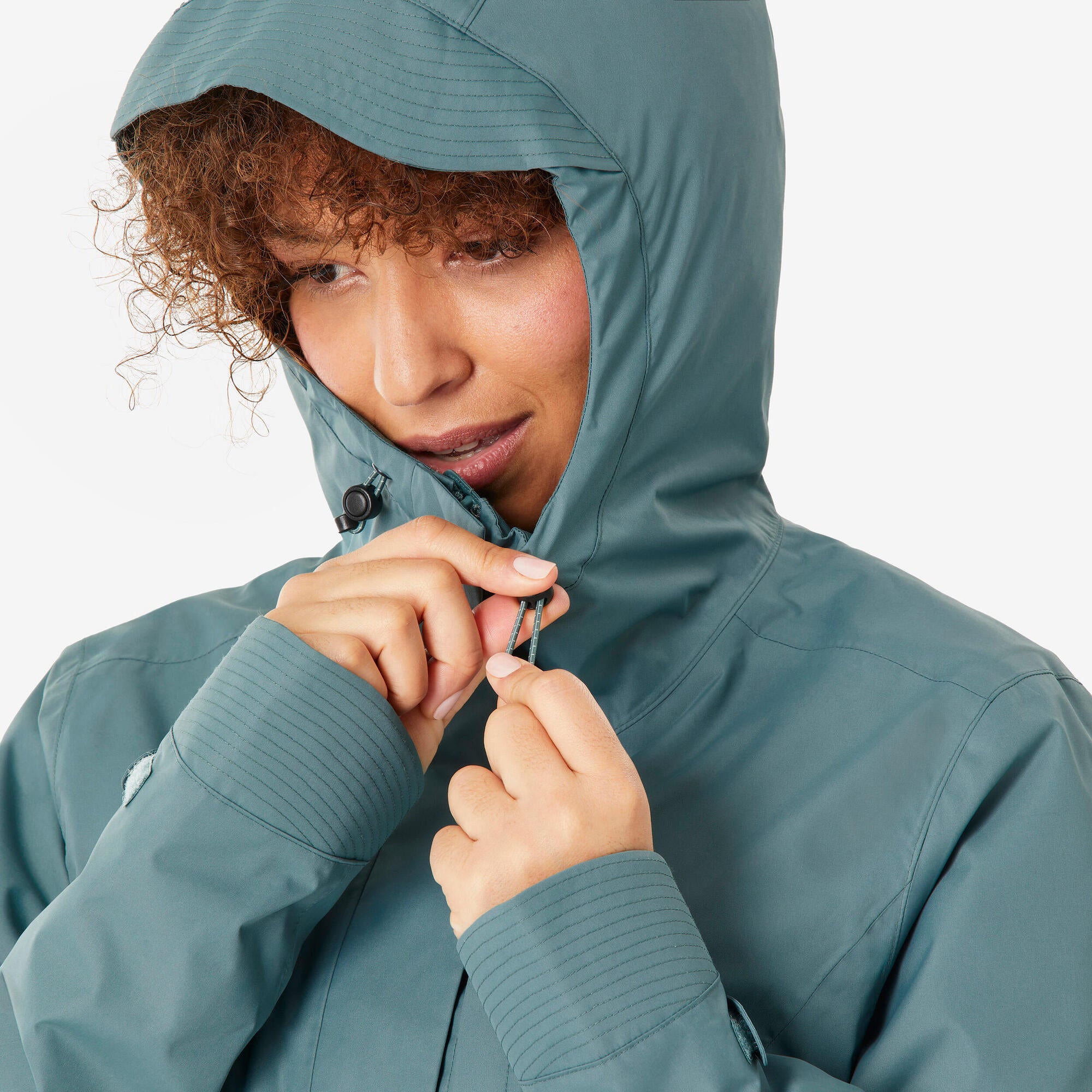 Quechua Women's NH500 Waterproof Hiking Rain Jacket - Image 21