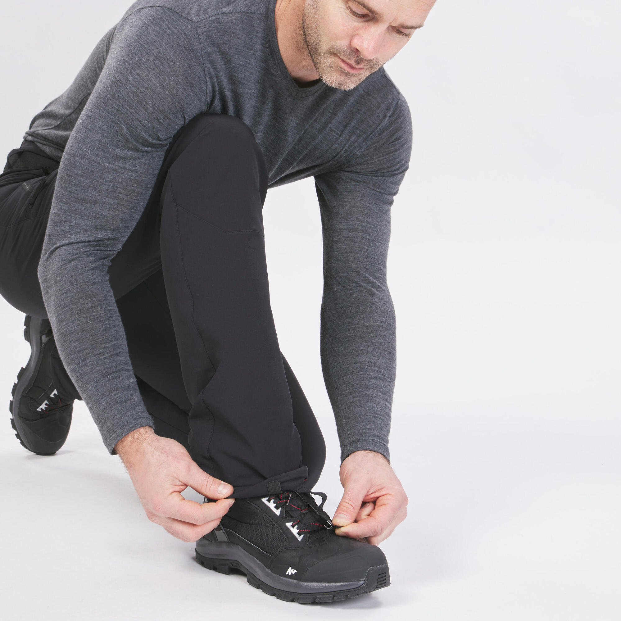 Quechua Men's NH500 Water-Repellent Snow Hiking Pants - Image 7