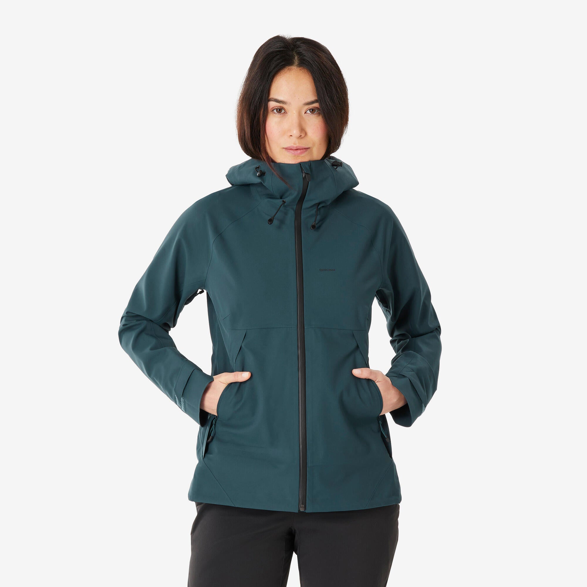 Quechua Women's MH500 Lightweight Waterproof Hiking Jacket - Image 11