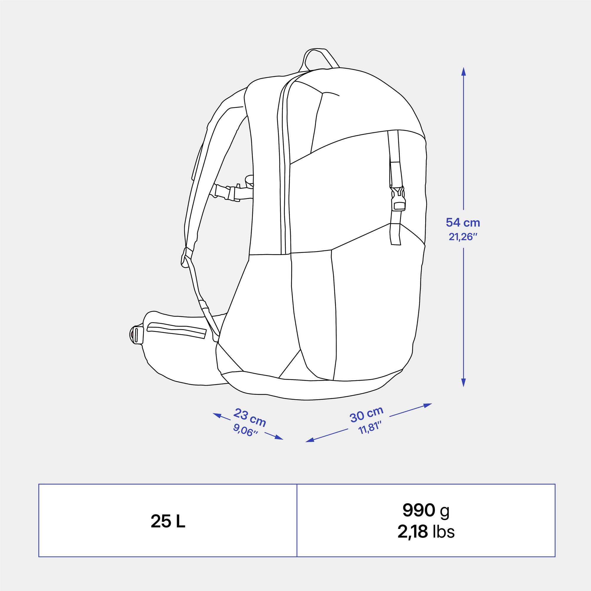 Quechua MH500 25 L Hiking Backpack - Image 13