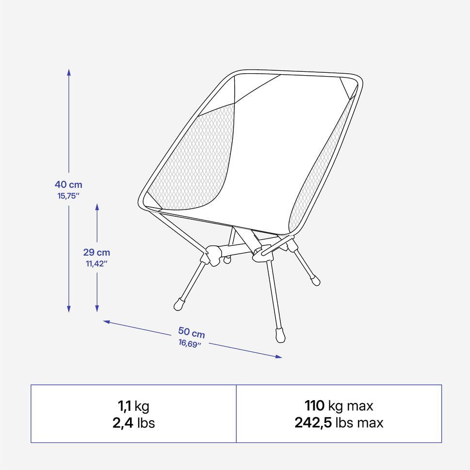 Quechua MH500 Compact Camp Chair - Image 26