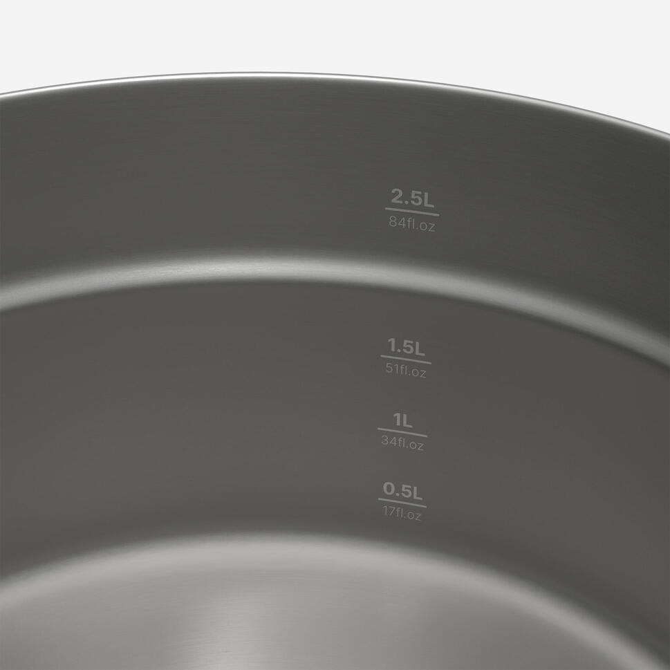 Quechua 500 Stainless Steel Nonstick Camping Cookset ?C 25-Piece for 4 People - Image 4