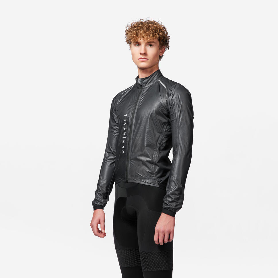 Van Rysel Men's Ultralight Waterproof Cycling Jacket - Image 2
